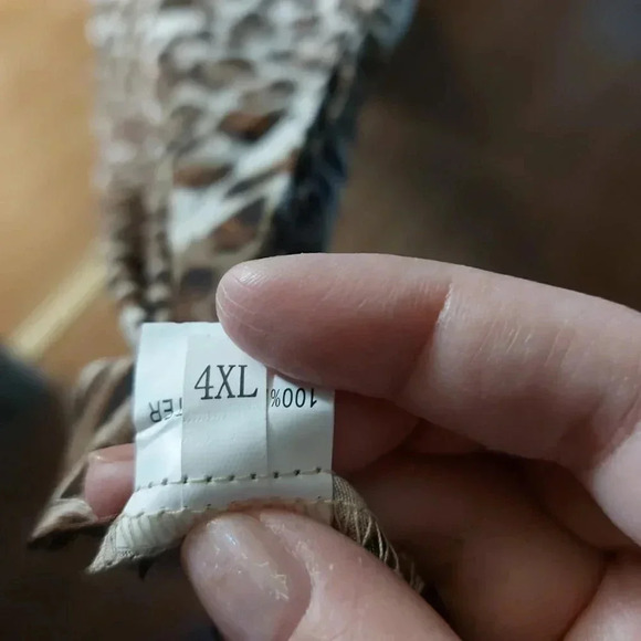 Plushe | Leopard Print Flounced  Sleeve Maxi Dress - Plus Size - Picture 11 of 14